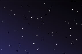 SVG网页上下滚动星星特效